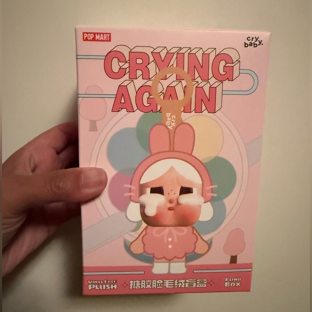 Pop Mart- Cry Baby- Crying Again Series- Vinyl Face Plush Blind Box- What a Frog